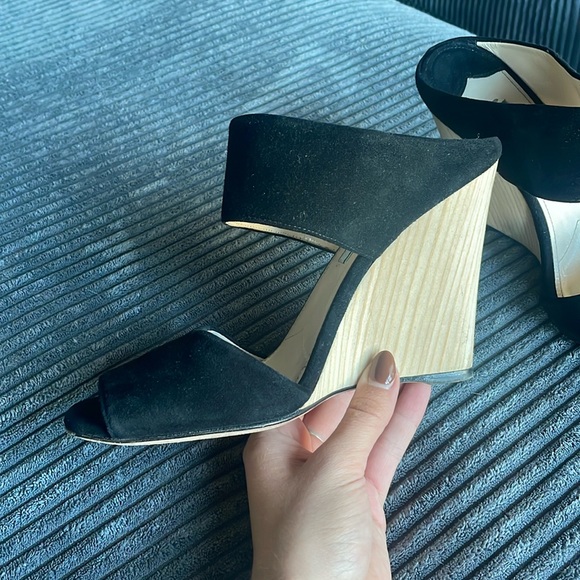 Prada Calzature Donna wedge sandal, wood heel, size 38.5 - Picture 5 of 6